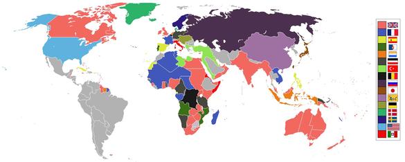 Världens kolonier år 1898.