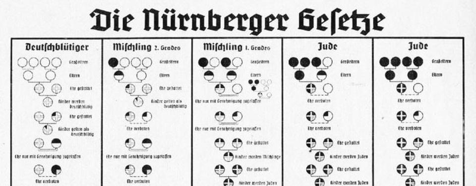 Bilden visar en lista eller diagram som presenterar nürnberglagarna.