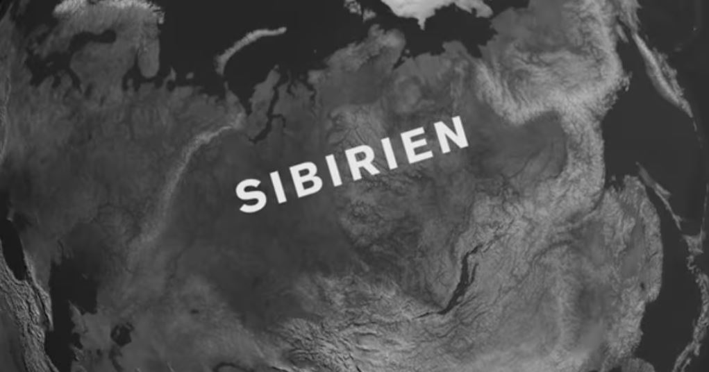En karta över sibirien.