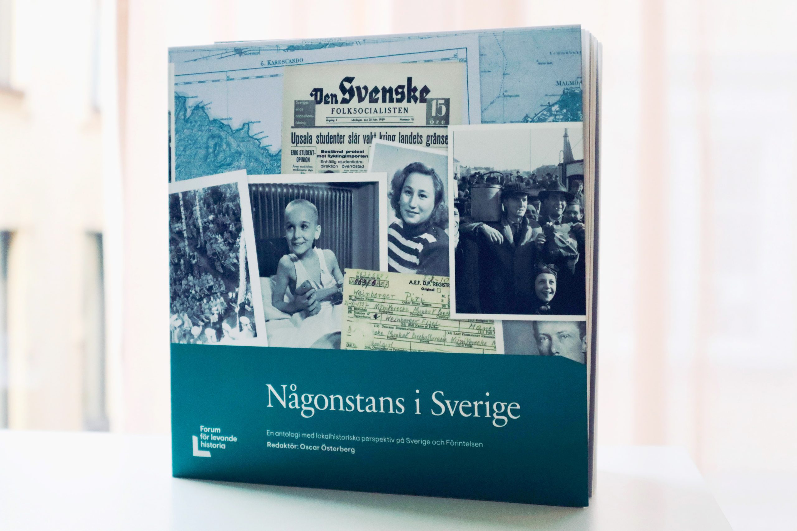 Omslaget till antologon Någonstans i Sverige